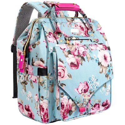 Itopfox Large Capacity Waterproof Diaper Backpack With Insulated Pockets, Changing Pad & Bottle Bag For Baby Essentials (Rose Flower) 7 Itopfox Large Capacity Waterproof Diaper Backpack With Insulated Pockets, Changing Pad & Bottle Bag For Baby Essentials (Rose Flower) - Image 7