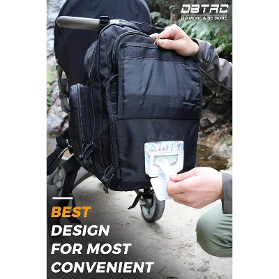 Itopfox Large Diaper Backpack For Men With Changing Mat, Insulated Pockets, Wipe Pocket, Stroller Straps, Black 6 Itopfox Large Diaper Backpack For Men With Changing Mat, Insulated Pockets, Wipe Pocket, Stroller Straps, Black - Image 6