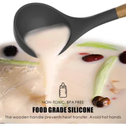 Itopfox Silicone Cooking Utensils Set - Heat Resistant Kitchen Tools With Spatula, Turner, Spoon, Brush, Whisk For Nonstick Cookware, BPA Free (Gray) 12 Itopfox Silicone Cooking Utensils Set - Heat Resistant Kitchen Tools With Spatula, Turner, Spoon, Brush, Whisk For Nonstick Cookware, BPA Free (Gray) -Itopfox Shop GUEST 92b92420 5c9a 481d 9cee 02cc33d7bf17