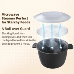 Itopfox Professional Large Microwave Cookware, Rice Cooker & Steamer For Vegetables, Safe Mixing & Serving Bowls, Food Storage Container, BPA Free 8 Itopfox Professional Large Microwave Cookware, Rice Cooker & Steamer For Vegetables, Safe Mixing & Serving Bowls, Food Storage Container, BPA Free -Itopfox Shop GUEST 933dbd9f 18dd 4c1d 874c 7ec638e7ed05