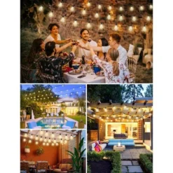 Itopfox LED Outdoor String Lights With Remote, 100FT Commercial Grade Waterproof Patio Lights, 30+2 ST38 Dimmable Edison Bulbs, Warm White Rope Light -Itopfox Shop GUEST 94f984ab a1f4 4665 b003 259ea43bbd47
