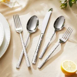 Itopfox 40-Piece Hammered Silverware Set, 18/10 Stainless Steel Flatware For 8, Cutlery Set For Home, Party, Wedding, Mirror Polished Dishwasher Safe 12 Itopfox 40-Piece Hammered Silverware Set, 18/10 Stainless Steel Flatware For 8, Cutlery Set For Home, Party, Wedding, Mirror Polished Dishwasher Safe -Itopfox Shop GUEST 96fa6b0f 9032 406e 94c4 418ba6a11d75