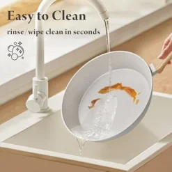 Itopfox 24 Pcs Non Stick Ceramic Cookware Set, Healthy Non Toxic Kitchen Cookware With Large Capacity, Induction Compatible, PFAS Free, Cream White -Itopfox Shop GUEST 97758683 c882 4de4 8d27 4cf7f21b41e9