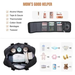 Itopfox Large Waterproof Diaper Tote With Changing Pad, Multi-Pocket Design For Baby Essentials, Travel-Friendly And Durable 12 Itopfox Large Waterproof Diaper Tote With Changing Pad, Multi-Pocket Design For Baby Essentials, Travel-Friendly And Durable -Itopfox Shop GUEST 99093632 c1cd 46b7 aaa1 7730a89230e0