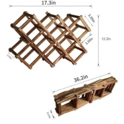 Itopfox Freestanding Stackable Wine Rack Organizer For Countertop And Cabinets With Foldable Design And Scratch-Resistant Protector -Itopfox Shop GUEST 999a316a 335a 427e 8b33 6b657e47ac0b