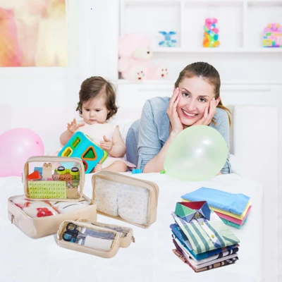 Itopfox 5-Piece Clear Waterproof TPU Baby Organizer Set For Diapers, Toys, And Travel Accessories, Nestable Bags 6 Itopfox 5-Piece Clear Waterproof TPU Baby Organizer Set For Diapers, Toys, And Travel Accessories, Nestable Bags - Image 6