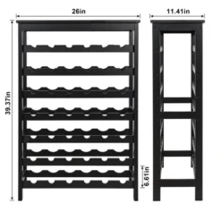Itopfox 7-Tier Bamboo Wine Rack Freestanding Floor With Table Top, Wine Storage Shelf For Kitchen Dining Room Bar, Black 13 Itopfox 7-Tier Bamboo Wine Rack Freestanding Floor With Table Top, Wine Storage Shelf For Kitchen Dining Room Bar, Black -Itopfox Shop GUEST 9b058c72 587c 4446 a7d8 a5864a4773e6