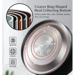 Itopfox Stainless Steel Whistling Tea Kettle For Stove Top, 2.64 Quart Capacity With Cool Touch Handle, Safe For Daily Use -Itopfox Shop GUEST 9b54ac04 c670 4e17 a602 45794cc915e2