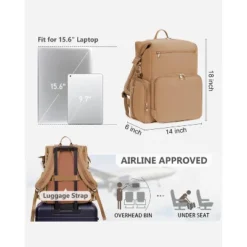 Itopfox Neoprene Waterproof Diaper Backpack For Parents With Changing Pad, Large Storage & 10 Pockets, Travel-Friendly Design (Oat) -Itopfox Shop GUEST 9bc1f537 4444 438b ba57 b857c3d5a551