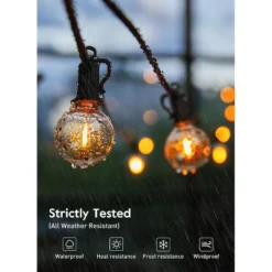 Itopfox Outdoor LED String Lights With 13 Plastic Edison Bulbs, Plug-in, Waterproof Connectable Hanging Light For Backyard Porch Balcony Party Decor -Itopfox Shop GUEST 9bcbed96 c234 4de0 bcad 947b936d343f