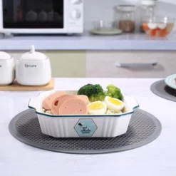 Itopfox Silicone Microwave Mat Set Of 2, Heat Resistant Multifunctional Splatter Guard, Trivet, Hot Pad, Pot Holder For Kitchen Use -Itopfox Shop GUEST 9c1f3530 6503 4822 8a8b ed26a2c3a6c6