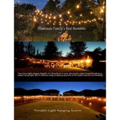 Itopfox Outdoor String Lights Waterproof 400FT Shatterproof Patio Lights With 212 Vintage Dimmable LED Edison Bulbs For Backyard Fence Garden -Itopfox Shop GUEST 9d1035d6 1c66 4e8d a53e 114e36645d38