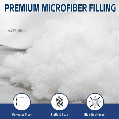 Itopfox Luxury Hotel Pillows For Sleeping 2 Pack, Down Alternative Filling, Pillows For Back, Stomach And Side Sleepers, Soft And Breathable 2 Itopfox Luxury Hotel Pillows For Sleeping 2 Pack, Down Alternative Filling, Pillows For Back, Stomach And Side Sleepers, Soft And Breathable - Image 2