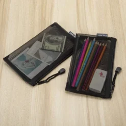 Itopfox 6-Piece Nylon Mesh Cosmetic Zipper Bags Set, Black Travel Organizer Pouches For Makeup, Diaper Bag (A5 & A6 Sizes) -Itopfox Shop GUEST 9d60e530 0b09 4ee1 bf40 374c6b4b235a