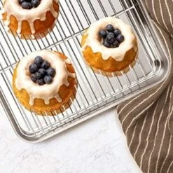 Itopfox Stainless Steel Bakeware Set, 9-Piece For Cake Cookie Loaf Muffin, Includes Round Square Rectangle Pans With Lid & Rack, Dishwasher Safe 11 Itopfox Stainless Steel Bakeware Set, 9-Piece For Cake Cookie Loaf Muffin, Includes Round Square Rectangle Pans With Lid & Rack, Dishwasher Safe -Itopfox Shop GUEST 9daa067c 50ab 49fa ac61 cb566bc946d1