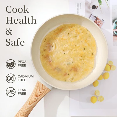 Itopfox 16-Piece Nonstick Cookware Set With Pots, Pans, Fryers, Steamer, Stewer, Silicone Spatula & Pliers, And Pot Protectors For Daily Cooking 4 Itopfox 16-Piece Nonstick Cookware Set With Pots, Pans, Fryers, Steamer, Stewer, Silicone Spatula & Pliers, And Pot Protectors For Daily Cooking - Image 4