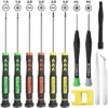 Itopfox 12-Piece Precision Screwdriver Set With Flathead, Phillips, Pentalobe Bits For Electronics, Watches, Jewelry, And DIY Repairs