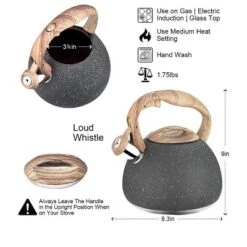 Itopfox Tea Kettle, 2.7 Quart With Wood Pattern Handle Loud Whistle Food Grade Stainless Steel Anti-Hot Handle Anti-Rust Finish Suitable For All Heat 12 Itopfox Tea Kettle, 2.7 Quart With Wood Pattern Handle Loud Whistle Food Grade Stainless Steel Anti-Hot Handle Anti-Rust Finish Suitable For All Heat -Itopfox Shop GUEST a021bfdc ee93 4299 9645 8c0e8e574a97