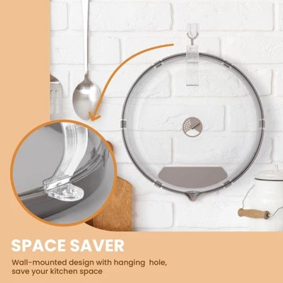 Itopfox Microwave Splatter Cover With Water Steamer, Integrated Handle, Plate Cover, Splatter Guard, Cookware Lid, House Essentials For Gift 5 Itopfox Microwave Splatter Cover With Water Steamer, Integrated Handle, Plate Cover, Splatter Guard, Cookware Lid, House Essentials For Gift - Image 5