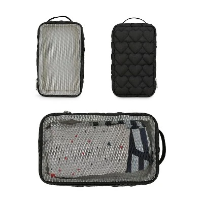 Itopfox 2-Pack Waterproof Hanging Diaper Bags, Reusable & Washable Organizer Pouches For Baby Clothes, Swimsuits & More (Black & White) 1 Itopfox 2-Pack Waterproof Hanging Diaper Bags, Reusable & Washable Organizer Pouches For Baby Clothes, Swimsuits & More (Black & White)