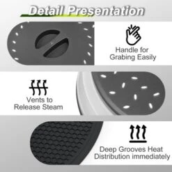 Itopfox 4 In 1 Vented Collapsible Microwave Splatter Cover & Mat, Kitchen Dish Bowl Plate Lid For Food, Dishwasher-Safe, BPA-Free Silicone & Plastic 14 Itopfox 4 In 1 Vented Collapsible Microwave Splatter Cover & Mat, Kitchen Dish Bowl Plate Lid For Food, Dishwasher-Safe, BPA-Free Silicone & Plastic -Itopfox Shop GUEST a47c437f 09cc 4dbd a014 e4a7b0c8dccb 1