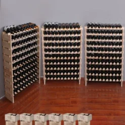 Itopfox Freestanding Wooden Wine Rack Cabinet, Stackable Storage Modular Countertop Holder For 100 Bottles 12 Itopfox Freestanding Wooden Wine Rack Cabinet, Stackable Storage Modular Countertop Holder For 100 Bottles -Itopfox Shop GUEST a570093d 8044 415a bebb 487cb9330dac