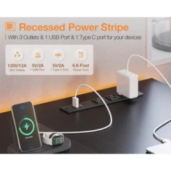 Itopfox L-Shaped Gaming Desk With Power Outlets, Reversible Shelves & PC Stand, Storage Bag For Home Office, Study Table For Small Spaces, Black 8 Itopfox L-Shaped Gaming Desk With Power Outlets, Reversible Shelves & PC Stand, Storage Bag For Home Office, Study Table For Small Spaces, Black -Itopfox Shop GUEST a6ee7186 2842 4d2a 90a8 c4d05ff64958