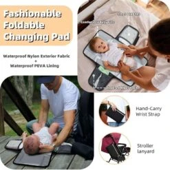 Itopfox Large Waterproof Diaper Backpack With Changing Pad, Pacifier Case, 16 Pockets, Insulated Bottle Holders, Stroller Straps, Black -Itopfox Shop GUEST a8fb4ba3 ad96 4191 93f6 44f4e340aea8