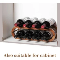 Itopfox Adjustable Wine Rack And Water Bottle Organizer For Cabinet And Countertop - 2 In 1 Acacia Wood Storage Solution 11 Itopfox Adjustable Wine Rack And Water Bottle Organizer For Cabinet And Countertop - 2 In 1 Acacia Wood Storage Solution -Itopfox Shop GUEST aa0c79d1 cd97 4b0a a51c cdf33e035e68