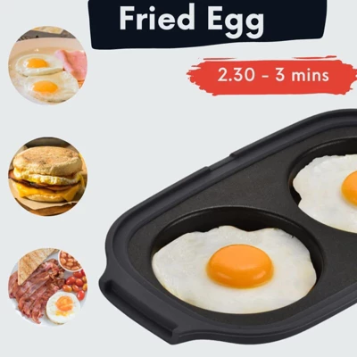 Itopfox Microwave Egg Fryer & Cooker For Breakfast Sandwiches, Poacher & Maker For 2 Eggs, Dishwasher-Safe & BPA-Free, Quick & Easy Microwave Cooking 1 Itopfox Microwave Egg Fryer & Cooker For Breakfast Sandwiches, Poacher & Maker For 2 Eggs, Dishwasher-Safe & BPA-Free, Quick & Easy Microwave Cooking