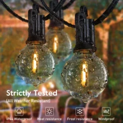 Itopfox Outdoor String Lights - Waterproof LED Globe Patio Lights 30 Ft With Shatterproof Bulbs Connectable Hanging Light For Backyard, Bistro, Porch -Itopfox Shop GUEST ab83c55b c99e 43a4 b076 e3bc8e313e6d