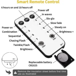 Itopfox Star String Lights Plug In - 100 LED Star Fairy Lights With Remote & Timer, Waterproof For Indoor Outdoor Décor, Warm White -Itopfox Shop GUEST abb34cff f9f3 42e1 8d7d 2d70553f16d9