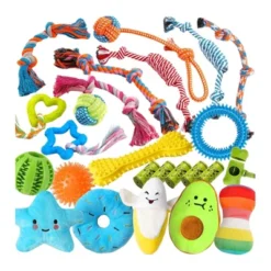 Itopfox 25 Pack Luxury Dog Chew Toys For Puppy, Rope Toys, Treat Ball And Squeaky Toys For Teething Small Dogs -Itopfox Shop GUEST ac8d5058 125f 48ff 99b0 e897483f74d0