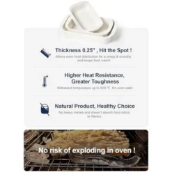 Itopfox Deep Ceramic Casserole Dishes Set With Roasting Racks, Large Lasagna Pans With Handles, Rectangular Bakeware For Oven, Gift For Mom, Set Of 3 -Itopfox Shop GUEST b12eac92 1dfe 489e a8b3 d30d6447f1cc