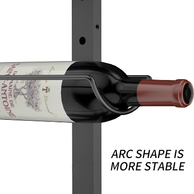 Itopfox 2 Pack Wall Mounted Wine Rack For 24 Bottles, Detachable Wine Storage Organizer Display Holder For Kitchen, Dining Room, Bar, Wine Cellar 4 Itopfox 2 Pack Wall Mounted Wine Rack For 24 Bottles, Detachable Wine Storage Organizer Display Holder For Kitchen, Dining Room, Bar, Wine Cellar - Image 4