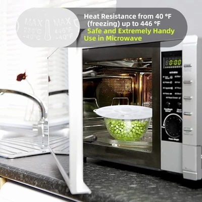 Itopfox Silicone Lids For Food Storage - BPA Free Suction Covers For Bowls, Pots, Pans, Microwave, Oven, Fridge, Dishwasher Safe, Eco-Friendly 2 Itopfox Silicone Lids For Food Storage - BPA Free Suction Covers For Bowls, Pots, Pans, Microwave, Oven, Fridge, Dishwasher Safe, Eco-Friendly - Image 2