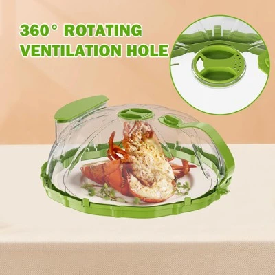 Itopfox Microwave Splatter Cover With Water Steamer And Handle, BPA Free & Dishwasher Safe Splatter Guard Kitchen Gadgets For Gifts (Green, 1 Pack) 5 Itopfox Microwave Splatter Cover With Water Steamer And Handle, BPA Free & Dishwasher Safe Splatter Guard Kitchen Gadgets For Gifts (Green, 1 Pack) - Image 5