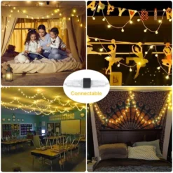 Itopfox 100 LED Connectable Globe String Lights Indoor Bedroom, Warm White Christmas Fairy Lights With Remote, 8 Modes Hanging For Room Classroom 10 Itopfox 100 LED Connectable Globe String Lights Indoor Bedroom, Warm White Christmas Fairy Lights With Remote, 8 Modes Hanging For Room Classroom -Itopfox Shop GUEST b65b5886 0a8d 4ef5 b3f6 8fde271e1a1b