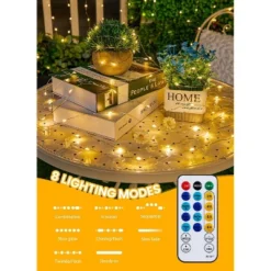 Itopfox Fairy Lights With Remote 200 LED Firefly String Lights For Bedroom Home Wall Ceiling Christmas Tree Wreath Craft Wedding Party Indoor Outdoor -Itopfox Shop GUEST b8a44c25 d67a 490d b686 c86a98d18f1e