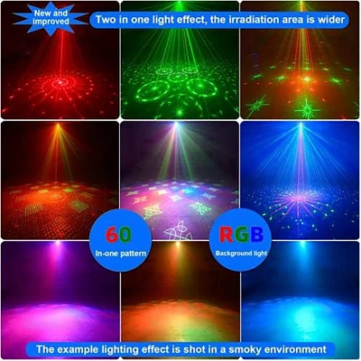 Itopfox Party Decorations Light With Remote, Mini Disco DJ Light For Xmas Birthday, Portable Sound Activated LED Projector For Bar Show, USB Powered 2 Itopfox Party Decorations Light With Remote, Mini Disco DJ Light For Xmas Birthday, Portable Sound Activated LED Projector For Bar Show, USB Powered - Image 2