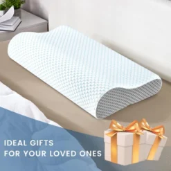 Itopfox Memory Foam Neck Pillow For Sleeping, Ergonomic Cervical Support Pillow For Neck & Shoulder Pain Relief, Contour Pillow For Stomach Sleepers -Itopfox Shop GUEST bb4ffb98 c943 4bf5 8a25 cfe7d00e7379