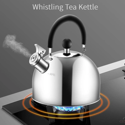 Itopfox 304 Stainless Steel Whistling Tea Kettle, 3 Quart Capacity, Suitable For Induction & Gas Stove Tops, Fast Boiling 5 Itopfox 304 Stainless Steel Whistling Tea Kettle, 3 Quart Capacity, Suitable For Induction & Gas Stove Tops, Fast Boiling - Image 5