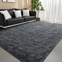Itopfox Fluffy Dark Grey Area Rug For Bedroom Living Room, Soft Plush Shaggy Deep Gray Kids Rug, Non-Slip And Machine Washable Carpet For Dorm Decor 14 Itopfox Fluffy Dark Grey Area Rug For Bedroom Living Room, Soft Plush Shaggy Deep Gray Kids Rug, Non-Slip And Machine Washable Carpet For Dorm Decor -Itopfox Shop GUEST bd7fab9a 16d3 46bd 8286 6553f5329fc4