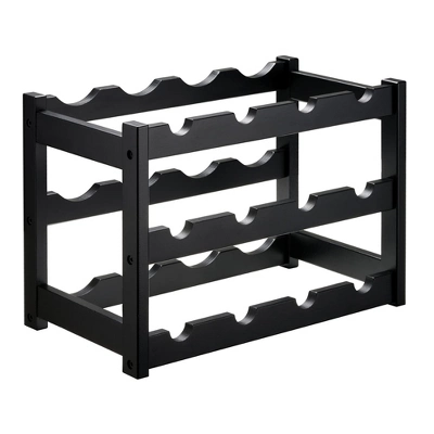 Itopfox 3-Tier Bamboo Wine Rack, Sturdy And Durable Wine Storage Cabinet Shelf For Pantry, Kitchen, Holds 12 Bottles Securely 7 Itopfox 3-Tier Bamboo Wine Rack, Sturdy And Durable Wine Storage Cabinet Shelf For Pantry, Kitchen, Holds 12 Bottles Securely - Image 7