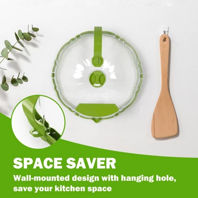 Itopfox Microwave Splatter Cover With Water Steamer And Handle, BPA Free & Dishwasher Safe Splatter Guard Kitchen Gadgets For Gifts (Green, 1 Pack) 7 Itopfox Microwave Splatter Cover With Water Steamer And Handle, BPA Free & Dishwasher Safe Splatter Guard Kitchen Gadgets For Gifts (Green, 1 Pack) - Image 7