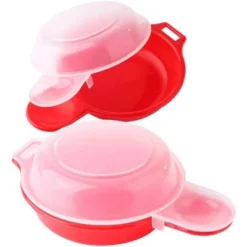 Itopfox Microwave Egg Muffin Breakfast Sandwich Maker - Cooks Perfect Round Eggs In 1 Minute, Non-Stick, Easy To Clean, Includes 2 Egg Cookers -Itopfox Shop GUEST c0afb4ed 8c4b 4e93 8bfe 8b216e958564