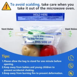 Itopfox 12 Pcs Reusable Microwave Steamer Cooking Bags For Vegetables Potatoes Meat, Perfect For Healthy Steam Cooking, Preserves Nutrients -Itopfox Shop GUEST c30d8099 efa6 4cdf bbfd 34fe6beae53a