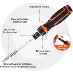 Itopfox 9-in-1 Ratcheting Screwdriver Set With Adjustable Length High-Strength Bits Phillips, Slotted, Torx, Hex, Nut Driver For Various Applications 8 Itopfox 9-in-1 Ratcheting Screwdriver Set With Adjustable Length High-Strength Bits Phillips, Slotted, Torx, Hex, Nut Driver For Various Applications -Itopfox Shop GUEST c33343ae 5f7f 407b ba84 ddcfcd8566e4