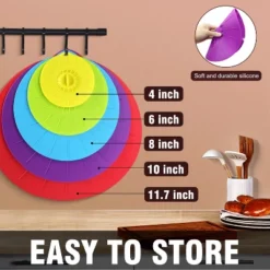 Itopfox Silicone Lids - 5 Pack Heat Resistant Microwave Splatter Cover, Reusable Suction Lids For Food Storage Fits Bowls, Cups, Skillets, Plates 9 Itopfox Silicone Lids - 5 Pack Heat Resistant Microwave Splatter Cover, Reusable Suction Lids For Food Storage Fits Bowls, Cups, Skillets, Plates -Itopfox Shop GUEST c3a3fc57 26e2 4266 90d0 e759ab9a4e67