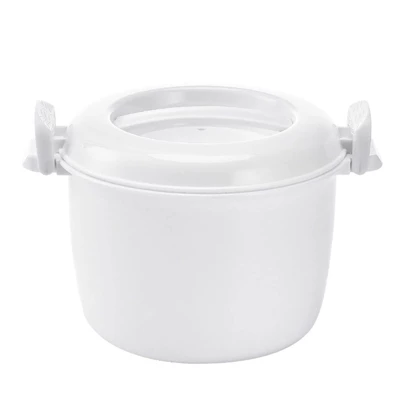 Itopfox Microwave Rice Cooker With Steamer Basket, Lid & Locking Clip For Cooking Rice, Vegetables, Soup & More In Microwave, Reusable & Food Safe 8 Itopfox Microwave Rice Cooker With Steamer Basket, Lid & Locking Clip For Cooking Rice, Vegetables, Soup & More In Microwave, Reusable & Food Safe - Image 8